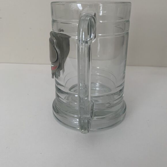 New York Giants NFL Beer Mug Clear Glass CH Engraved Initials Things Remembered - Picture 6 of 11